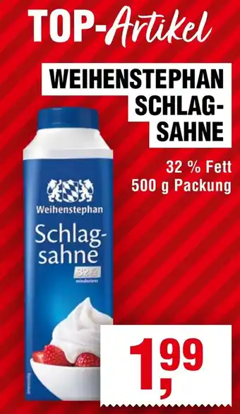 Handelshof Weihenstephan schlagsahne Angebot