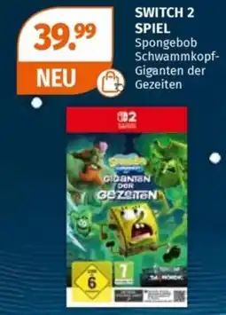 Müller Nintendo SWITCH 2 SPIEL Spongebob Schwammkopf- Giganten der Gezeiten Angebot