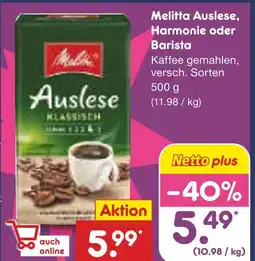 Netto Marken-Discount Melitta auslese Angebot