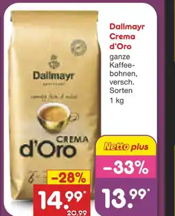 Netto Marken-Discount Dallmayr crema d'oro Angebot