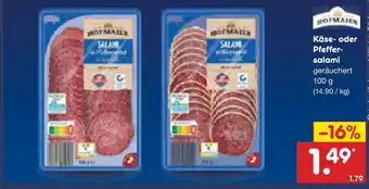 Netto Marken-Discount Hofmaier käse-salami Angebot
