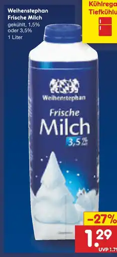 Netto Marken-Discount Weihenstephan frische milch 1,5% Angebot