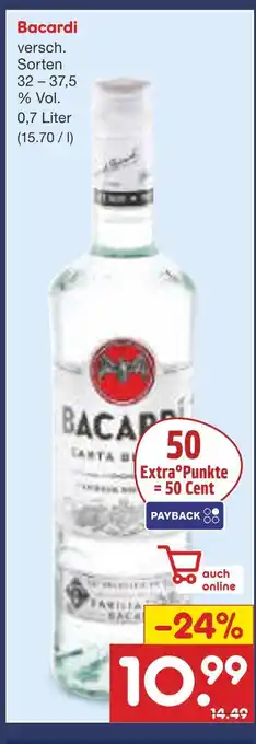 Netto Marken-Discount Bacardi bacardi Angebot