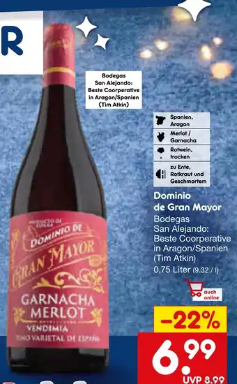 Netto Marken-Discount Dominio de gran mayor garnacha merlot Angebot
