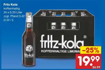 Netto Marken-Discount Fritz kola koffeinhaltig Angebot