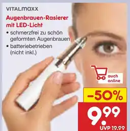 Netto Marken-Discount Vitalmaxx augenbrauen-rasierer mit led-licht Angebot