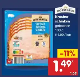 Netto Marken-Discount Hofmaier krustenschinken Angebot