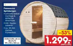 Netto Marken-Discount Artsauna fasssauna spitzbergen Angebot