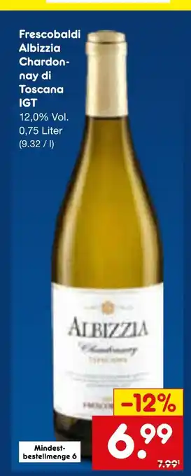 Netto Marken-Discount Frescobaldi albizzia chardonnay di toscana igt Angebot