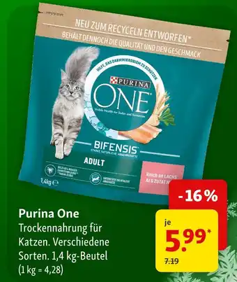 Fressnapf Purina one trockenahrung für katzen Angebot