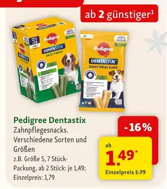 Fressnapf Pedigree dentastix Angebot