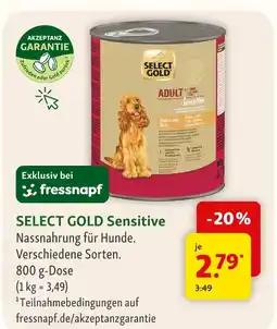 Fressnapf Select gold sensitive Angebot