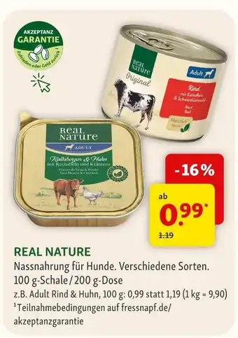 Fressnapf Real nature Angebot