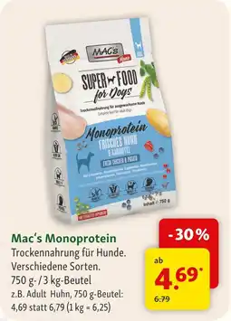 Fressnapf Mac's monoprotein adult huhn Angebot
