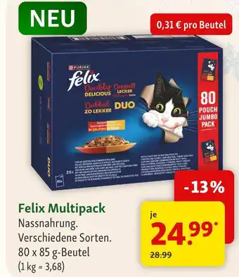 Fressnapf Purina felix multipack Angebot