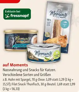 Fressnapf Moments moments diamond soufflé mit thunfisch Angebot