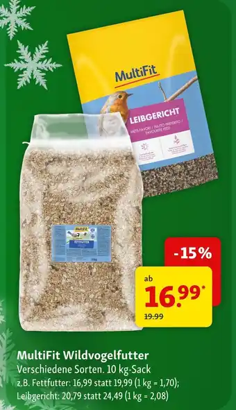 Fressnapf Multifit wildvogelfutter fettfutter Angebot