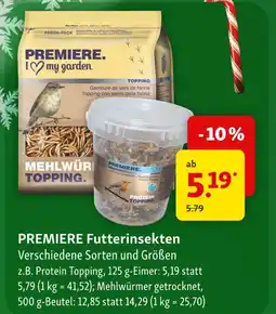 Fressnapf Premiere futterinsekten Angebot