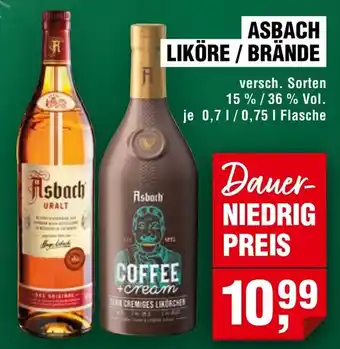 Handelshof Asbach liköre / brände Angebot
