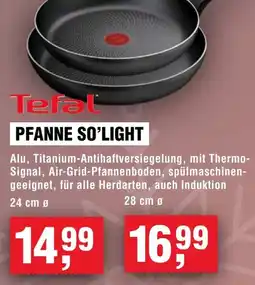 Handelshof Tefal pfanne so'light Angebot