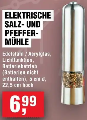 Handelshof Elektrische salz- und pfeffermühle Angebot