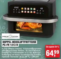 Handelshof PROFI COOK DOPPEL-HEISSLUFTFRITTEUSE PC-FR 1313 H Angebot