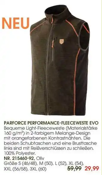 Frankonia Parforce Performance-fleeceweste Evo Angebot