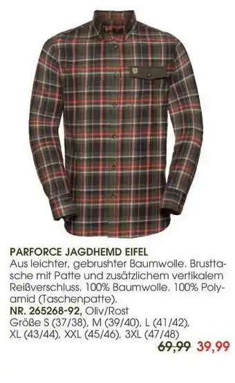 Frankonia Parforce Jagdhemd Eifel Angebot