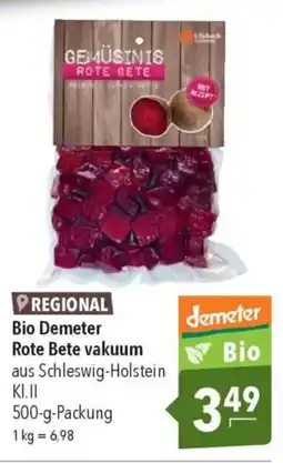 CITTI Markt Bio Demeter Rote Bete vakuum Angebot