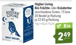 CITTI Markt Higher Living Bio Früchte- oder Kräutertee Angebot
