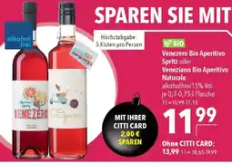 CITTI Markt Venezero Bio Aperitivo Spritz oder Veneziano Bio Aperitivo Naturale Angebot