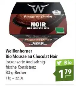 CITTI Markt Weißenhorner Bio Mousse au Chocolat Noir Angebot