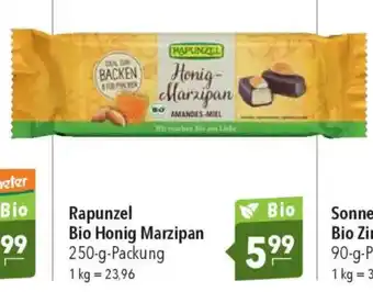 CITTI Markt Rapunzel Bio Honig Marzipan Angebot