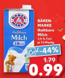 Kaufland BÄREN- MARKE Haltbare Milch Angebot
