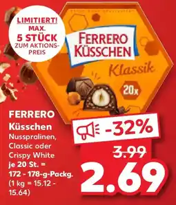 Kaufland FERRERO Küsschen Angebot