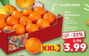 Kaufland Span. Clementinen XXL Angebot