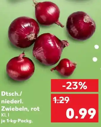 Kaufland Dtsch./ niederl. Zwiebeln, rot Angebot
