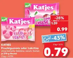 Kaufland KATJES Fruchtgummis oder Lakritze Angebot