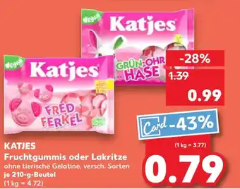Kaufland KATJES Fruchtgummis oder Lakritze Angebot