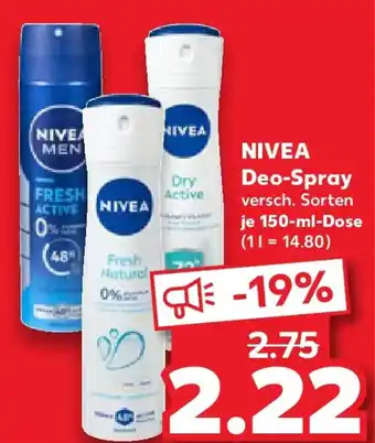 Kaufland NIVEA Deo-Spray Angebot