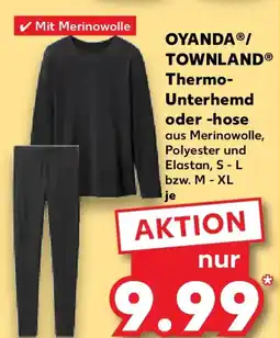 Kaufland OYANDA/ TOWNLAND Thermo- Unterhemd oder -hose Angebot