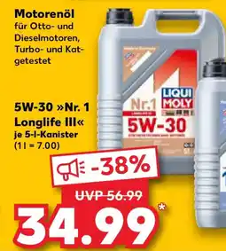 Kaufland LIQUI MOLY Motorenöl 5W-30 Nr. 1 Longlife III Angebot