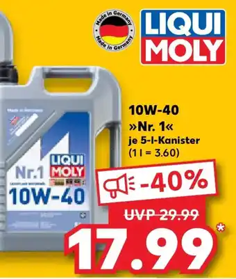Kaufland LIQUI MOLY Motorenöl 10W-40 Nr. 1 Angebot