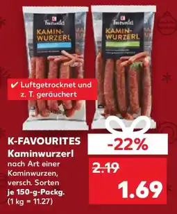 Kaufland K-FAVOURITES Kaminwurzerl Angebot