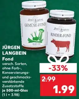 Kaufland JÜRGEN LANGBEIN Fond Angebot