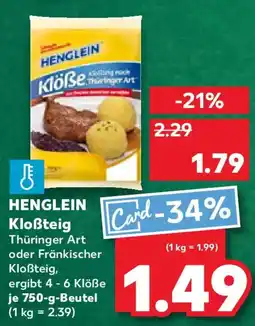 Kaufland HENGLEIN Kloẞteig Angebot
