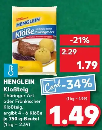 Kaufland HENGLEIN Kloẞteig Angebot