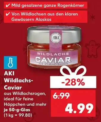 Kaufland AKI Wildlachs- Caviar Angebot