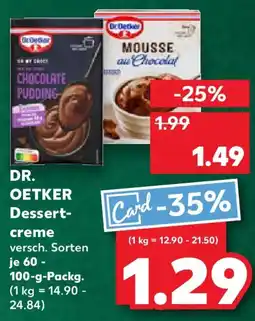 Kaufland DR. OETKER Dessertcreme Angebot