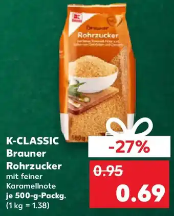 Kaufland K-CLASSIC Brauner Rohrzucker Angebot